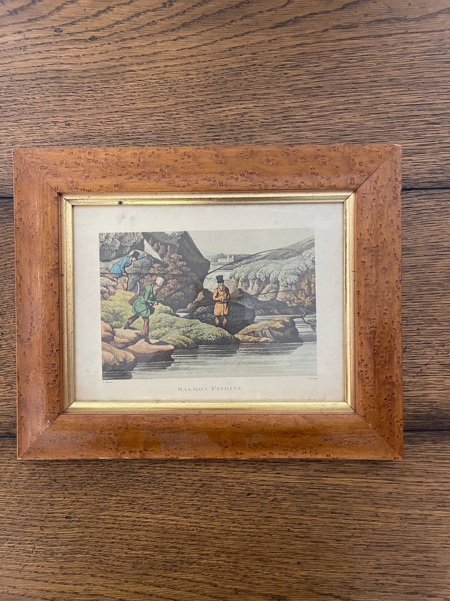 Salmon Fishing by Henry Thomas Alken PRINT
