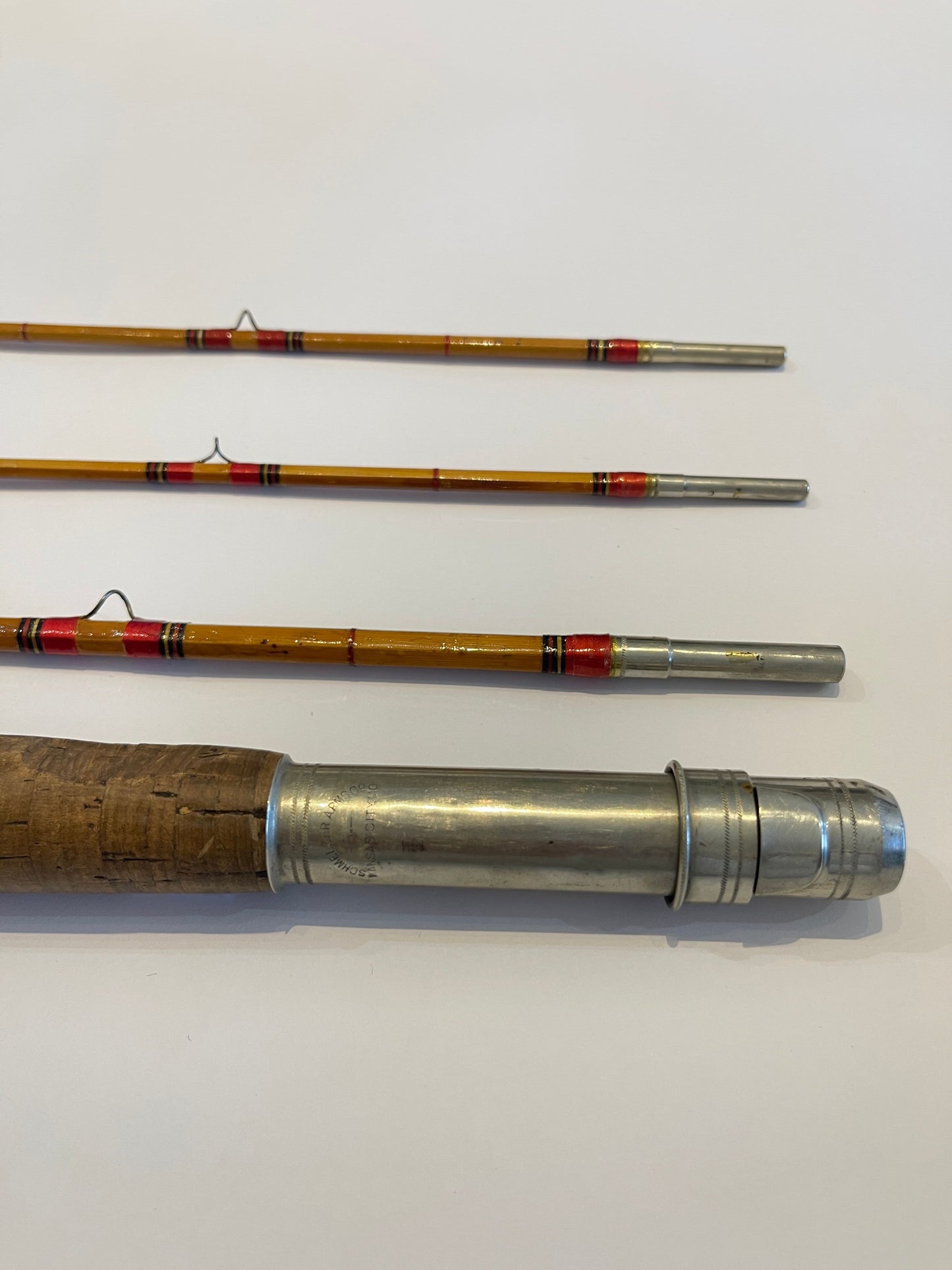 Bamboo Rod thought to be produced by Montague for Schmelzer Arms Co. Kansas City, MO