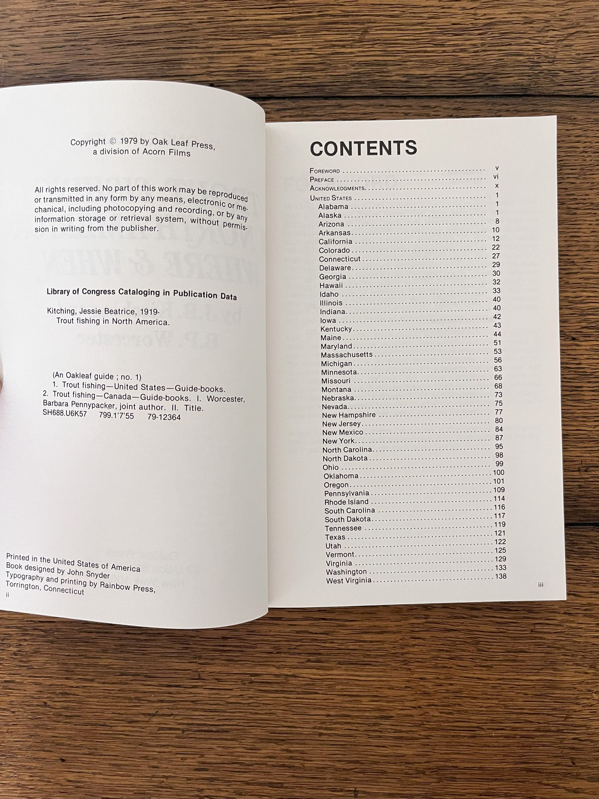 Trout Fishing in North America: Where & When by J.B. Kitching & B.P. Worcester