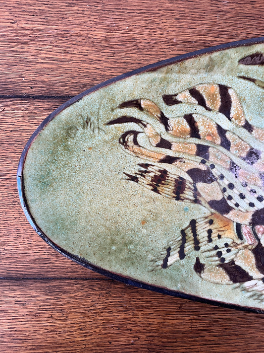 Mid-Century Modern Lionfish Platter