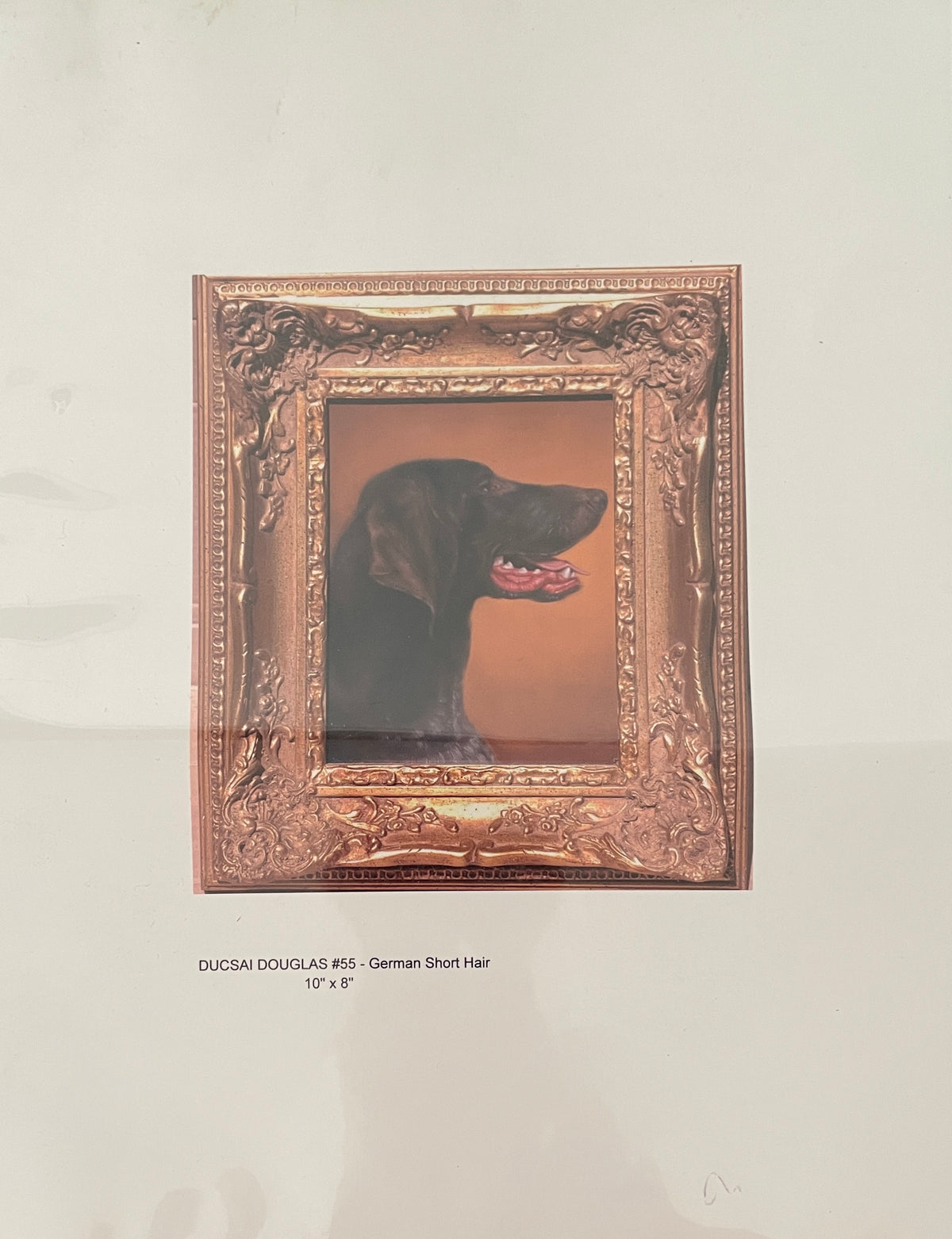 Gold Dog Painting -- Douglas, Lator Galleries