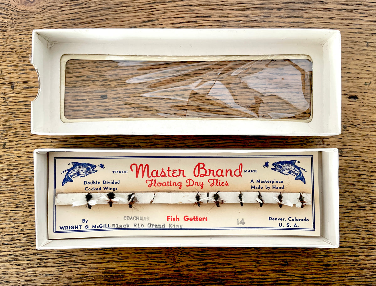 Master Brand floating Dry Flies - Black Rio Grande King (Size 14, 9ct)