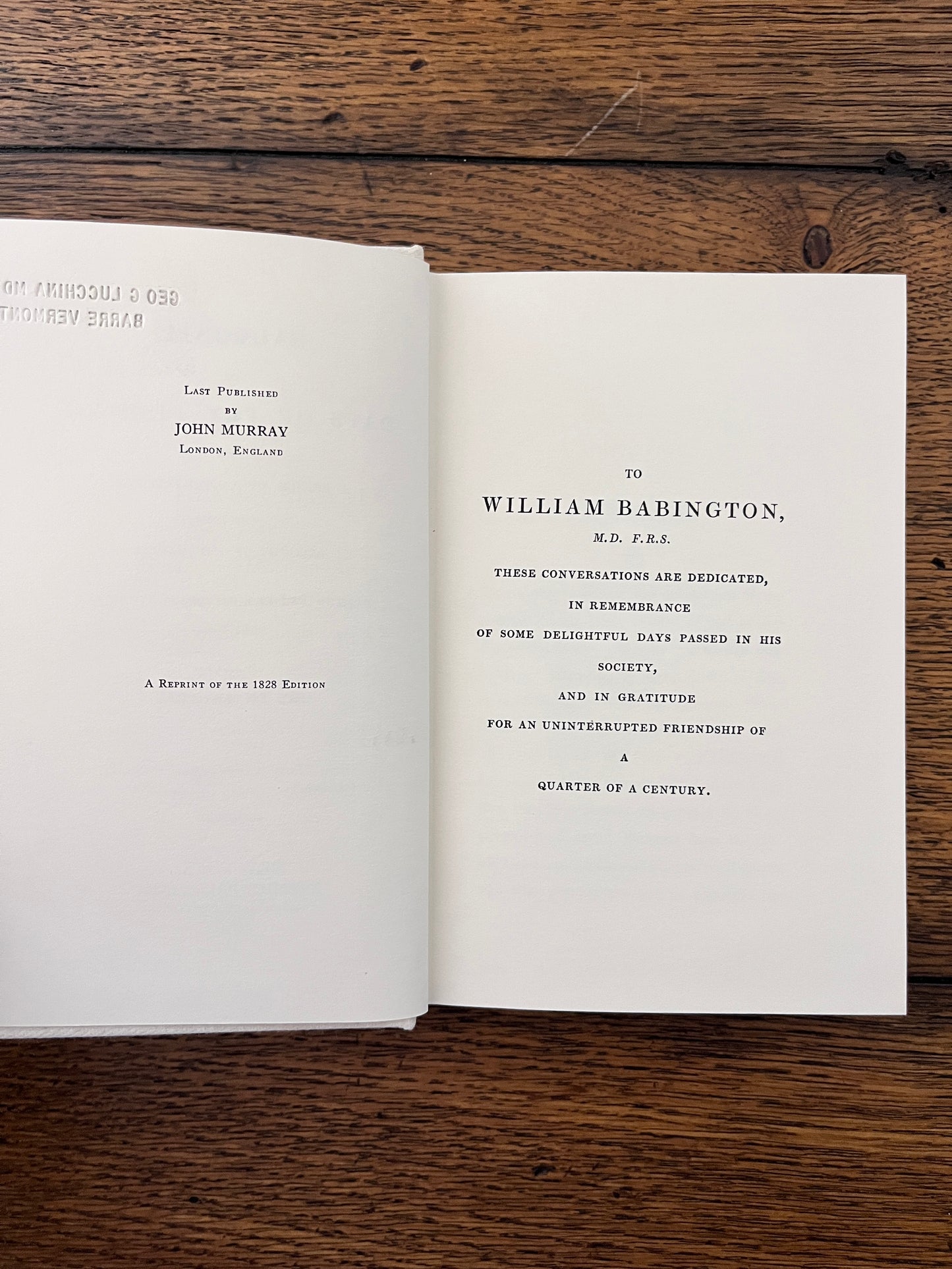 Salmonia or Days of Fly Fishing by Sir Humphrey Davy