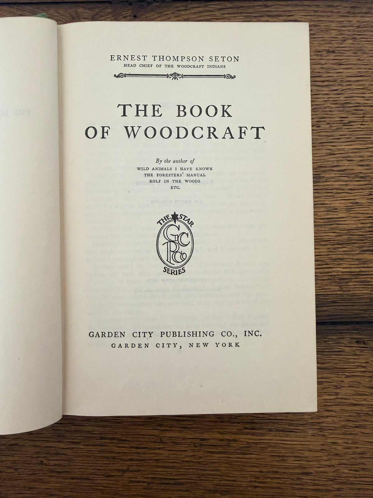 The Book of Woodcraft by Ernest Thompson Seton