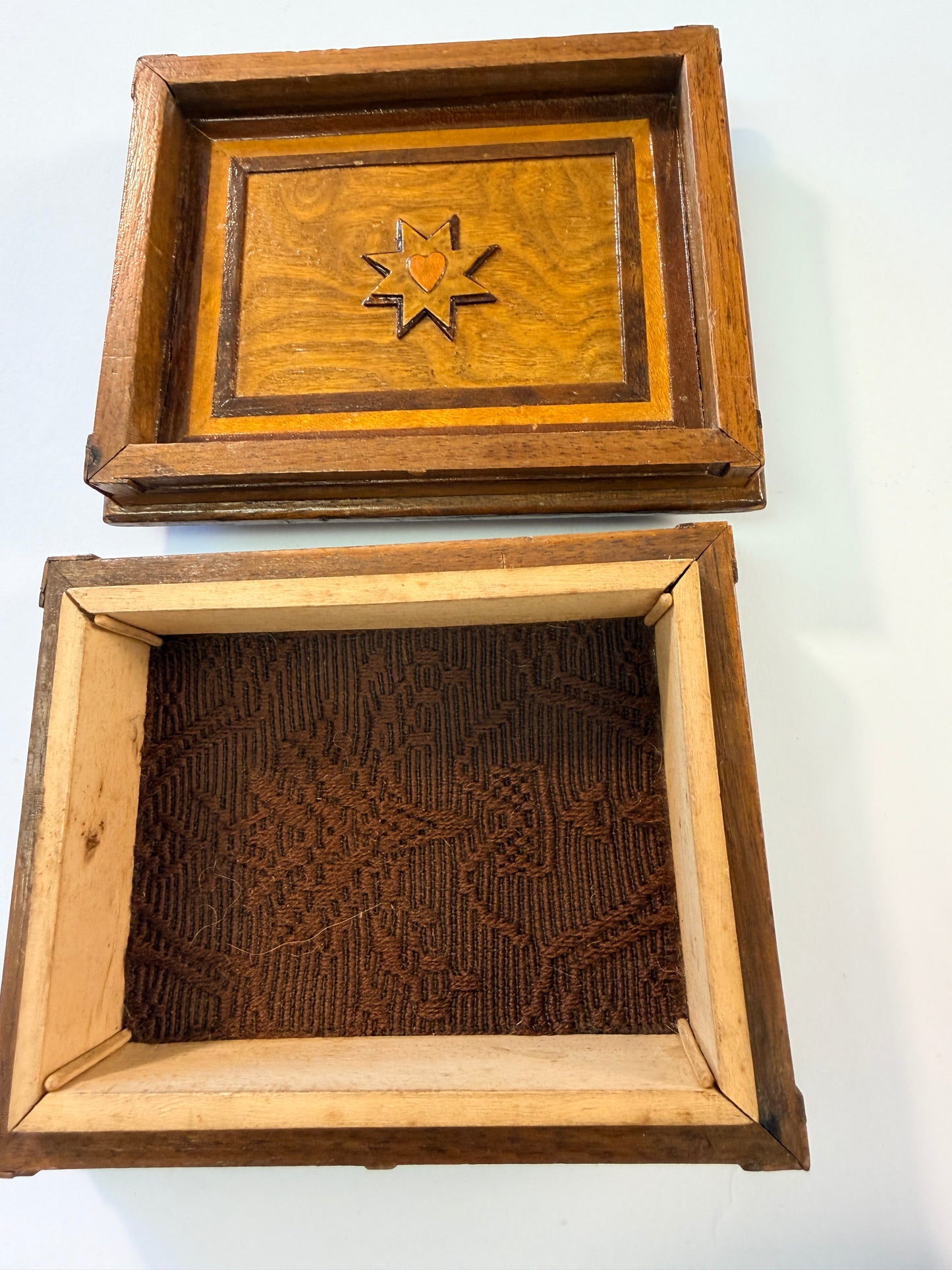 Checkered Victorian Tea Caddy