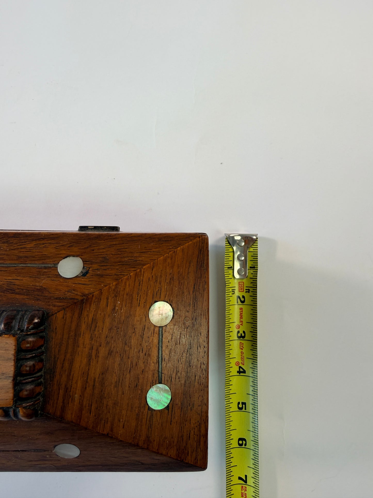 19th Century Rosewood and Mother of Pearl Tea Caddy