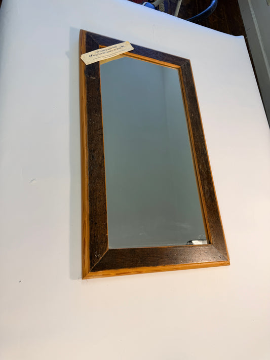 Mirror with Frame made from Old Faithful Inn Wood