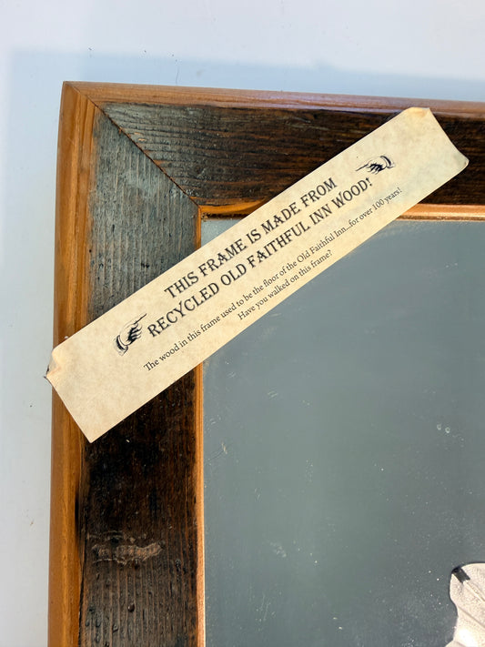 Mirror with Frame made from Old Faithful Inn Wood
