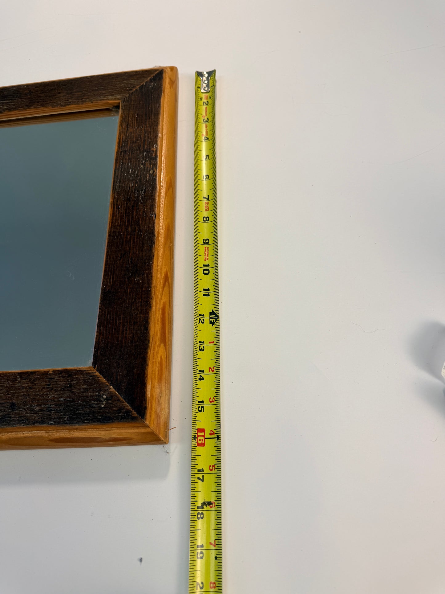Mirror with Frame made from Old Faithful Inn Wood