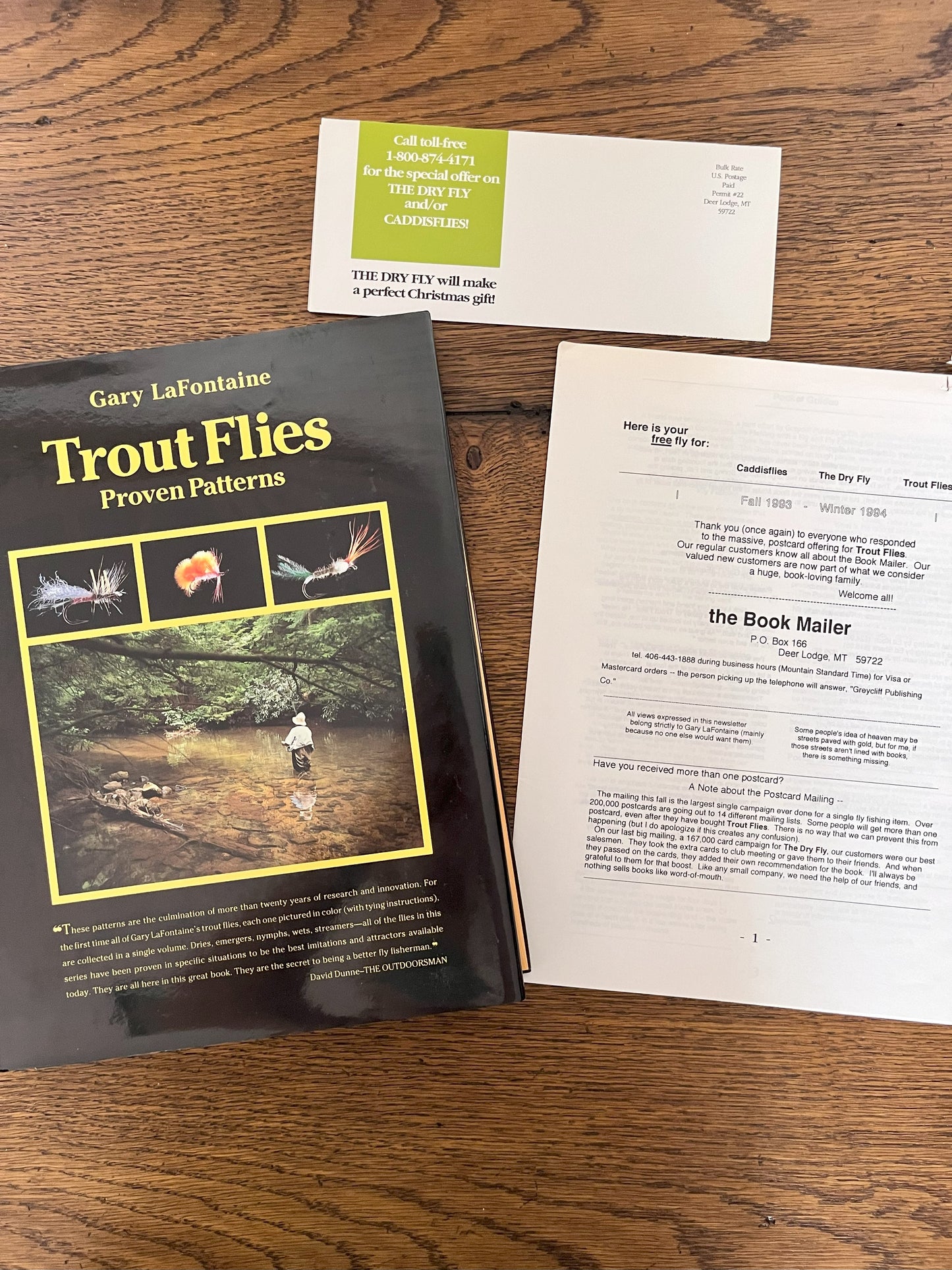 Trout Flies - Proven Patterns by Gary LaFontaine SIGNED