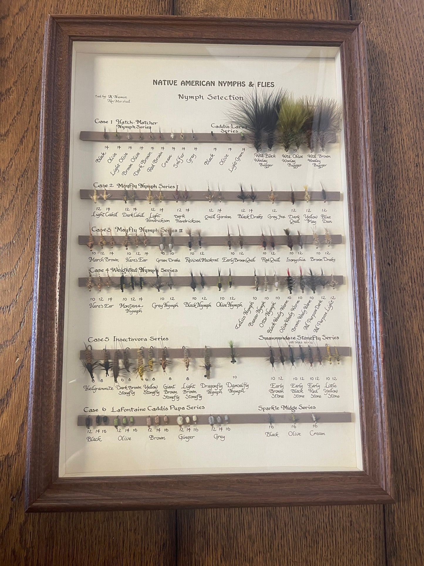 Native American Nymphs & Flies Frame
