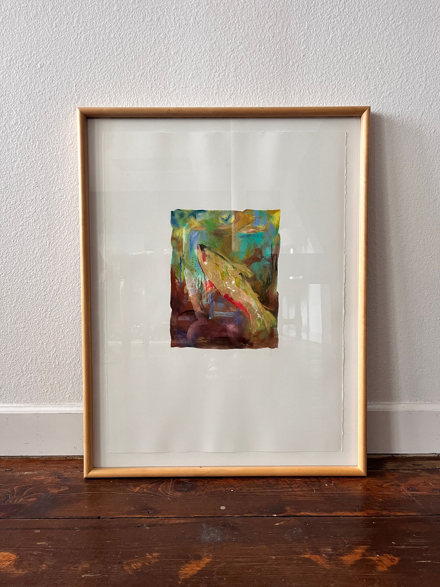 Wood Frame Colorful Fish by Mary Moss