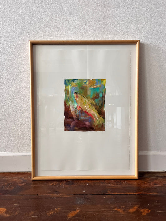 Wood Frame Colorful Fish by Mary Moss