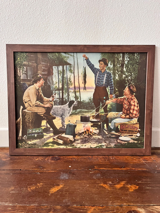 Early Falstaff Beer Campfire Advertisment