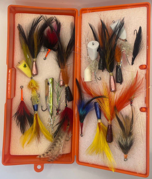Assorted Streamers with Orange Case