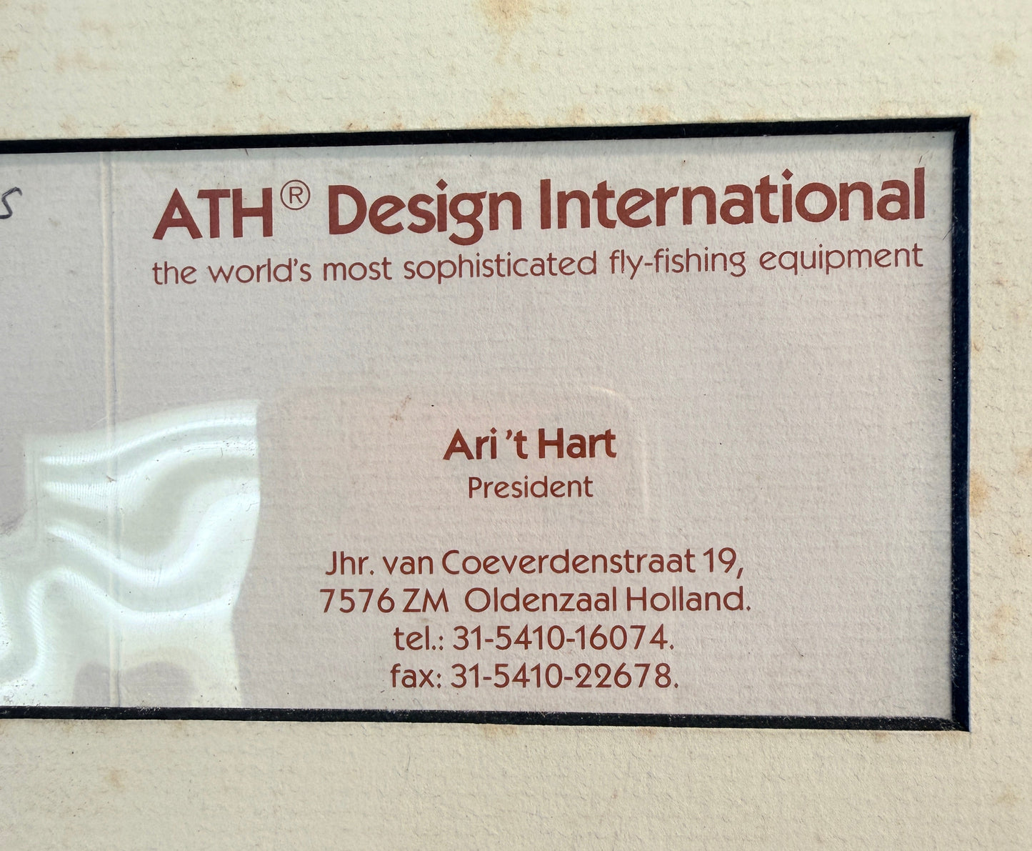 Ari'T Hart Framed Photo and Autograph with Flies by Don Leyden