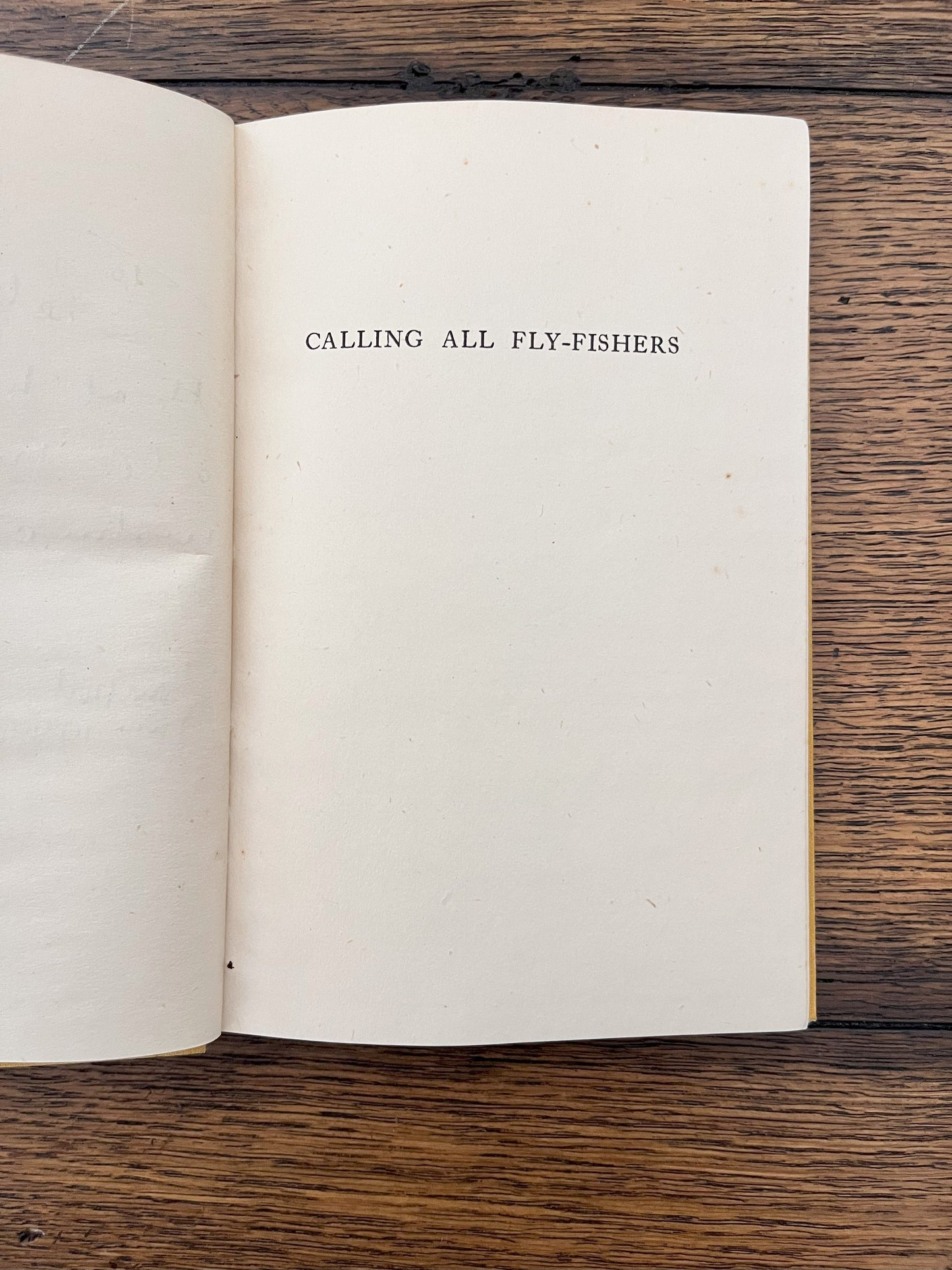 Calling All Fly-Fishers (1946) by Alan D'Egville