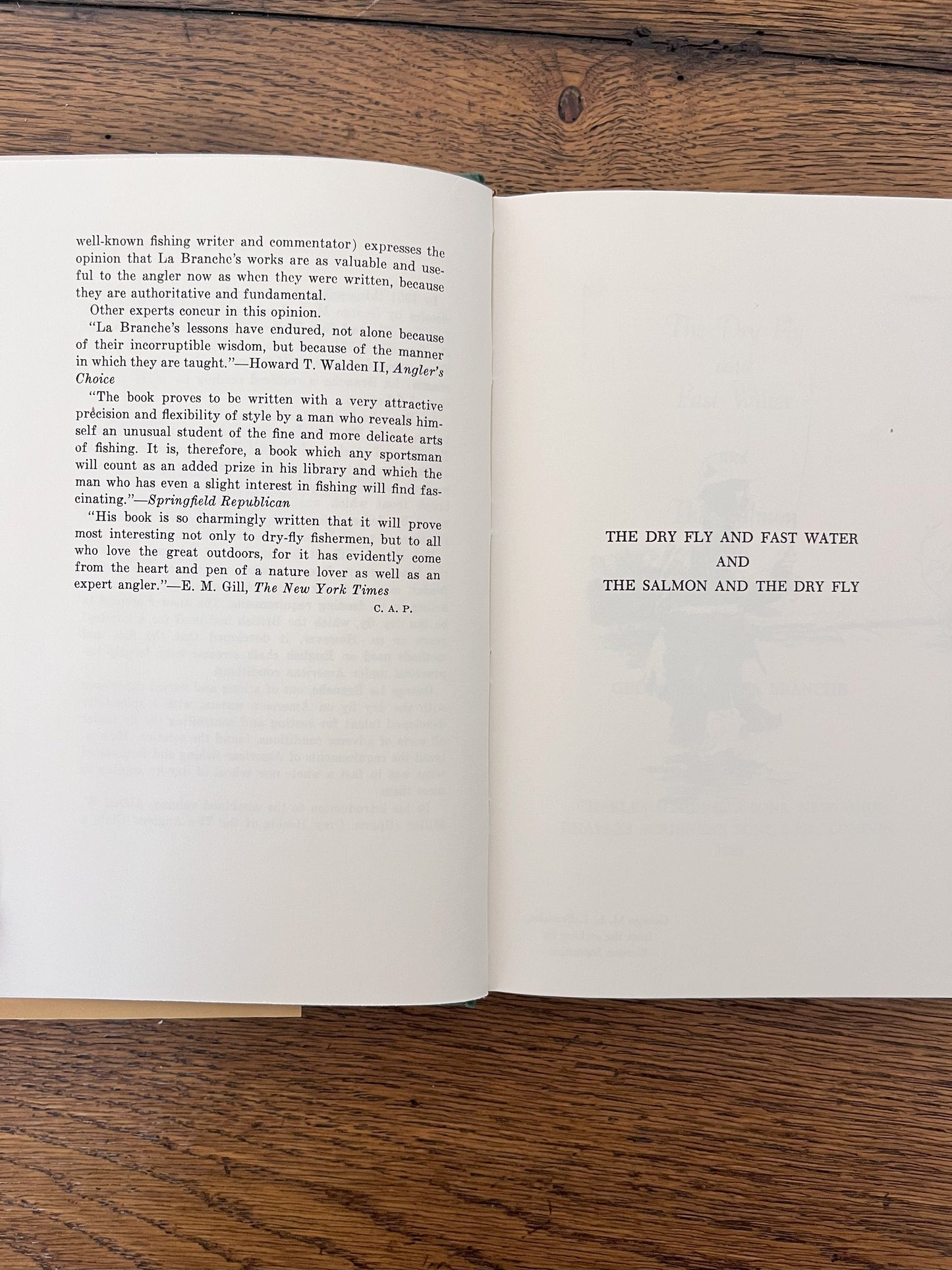 The Dry Fly & Fast Water AND The Salmon & The Dry Fly by George M.L. La Branche