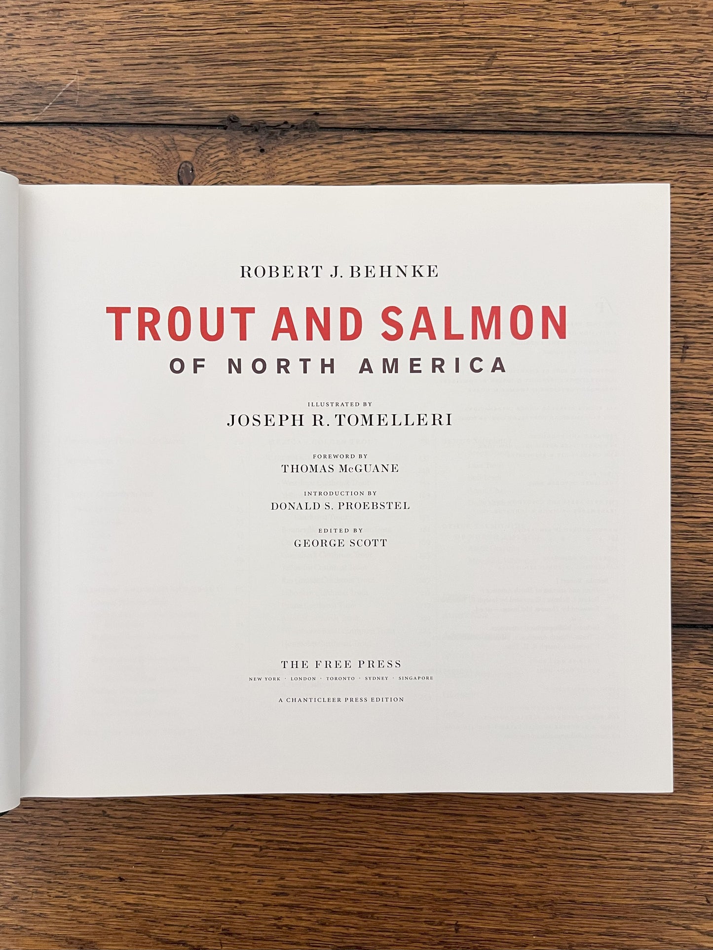 Trout and Salmon of North America by Robert J Behnke