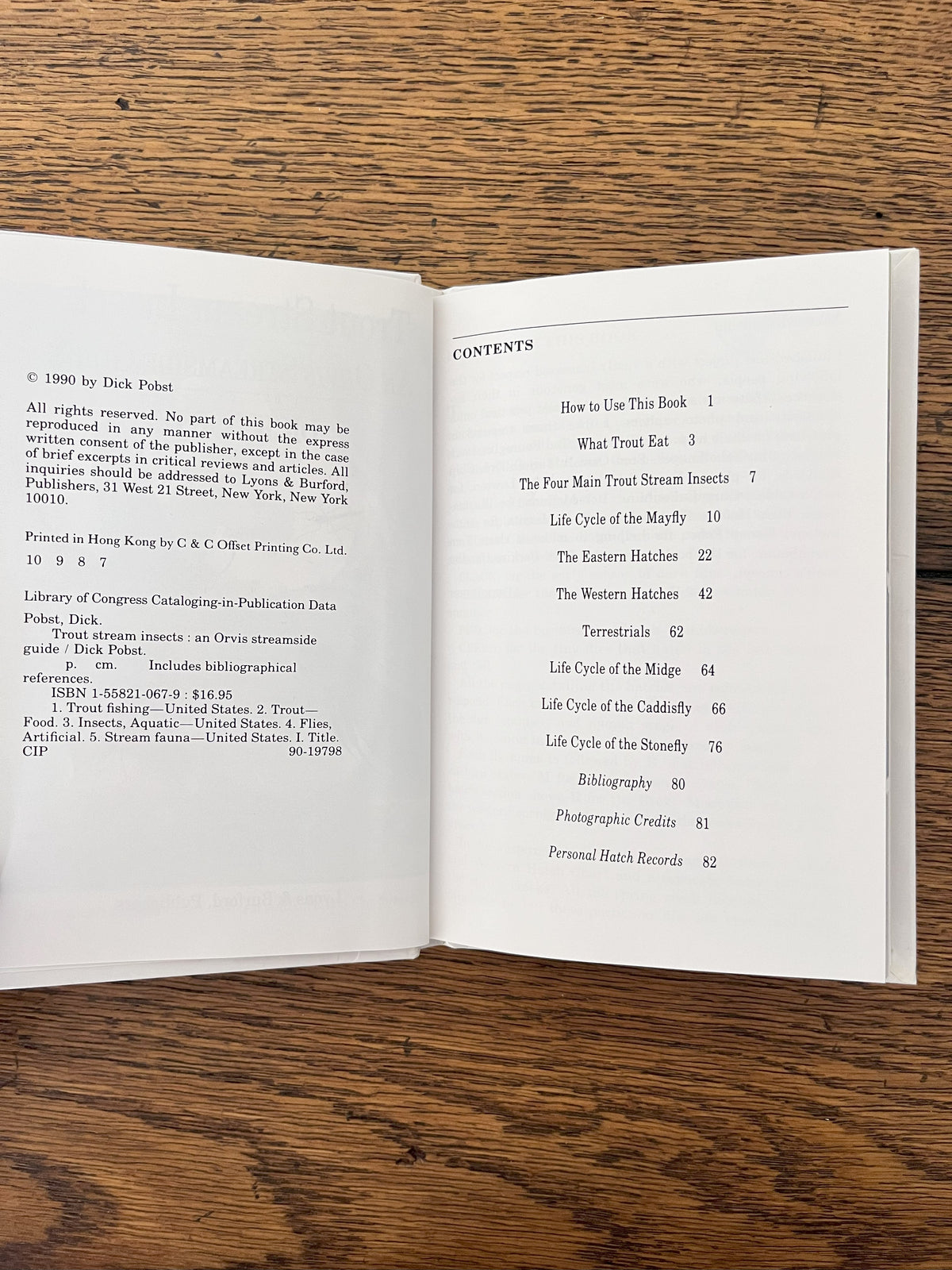 Trout Stream Insects - An Orvis Streamside Guide by Dick Pobst
