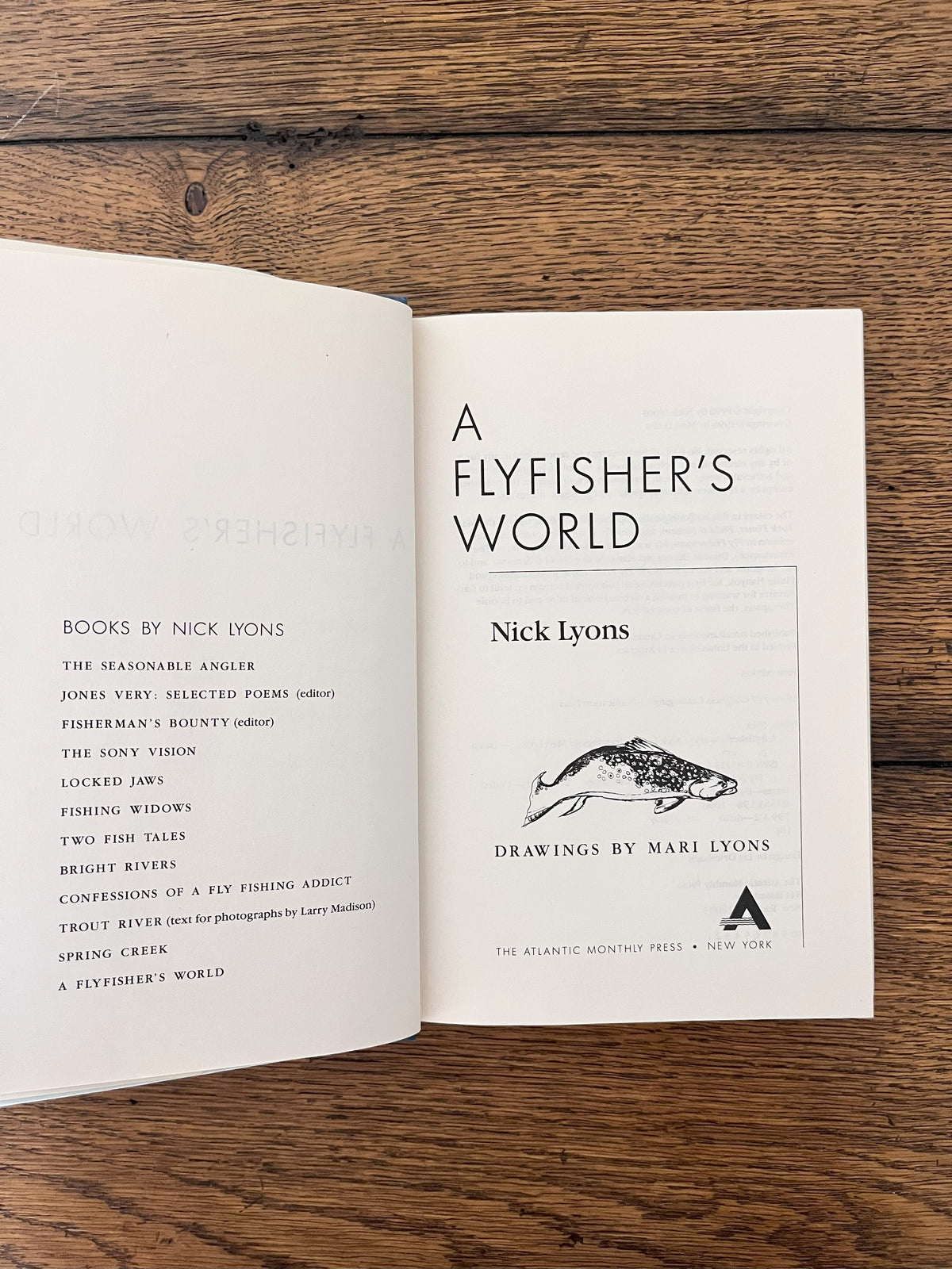 A Flyfisher's World by Nick Lyons SIGNED
