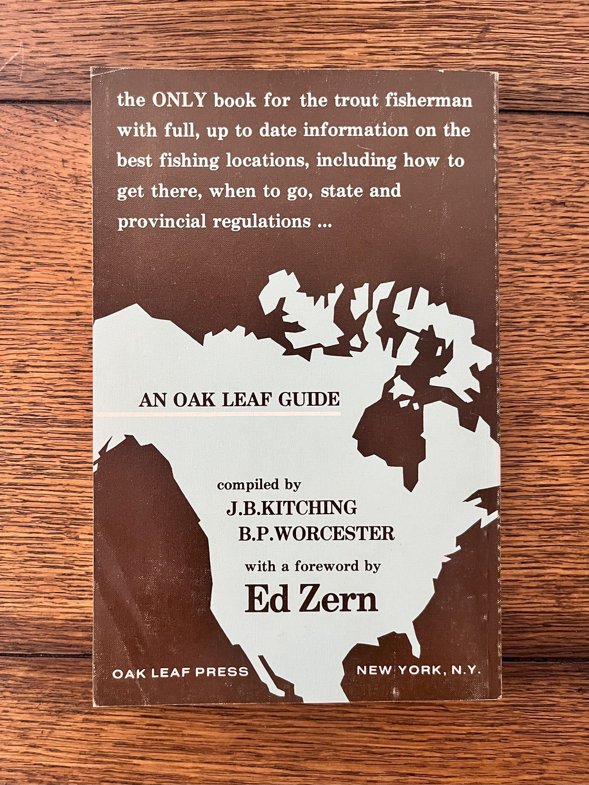 Trout Fishing in North America: Where & When by J.B. Kitching & B.P. Worcester