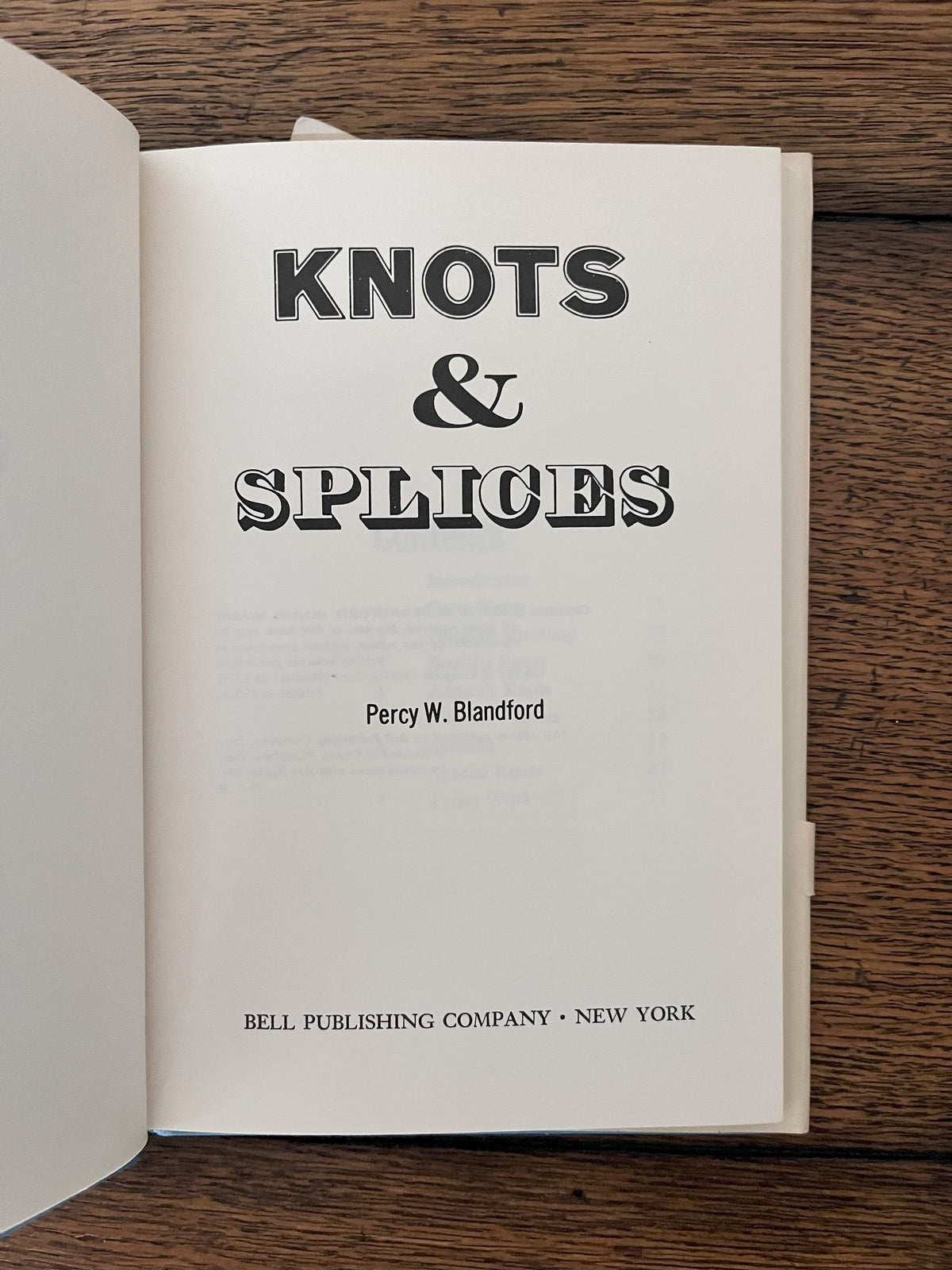 Knots & Splices by Percy W. Blanford