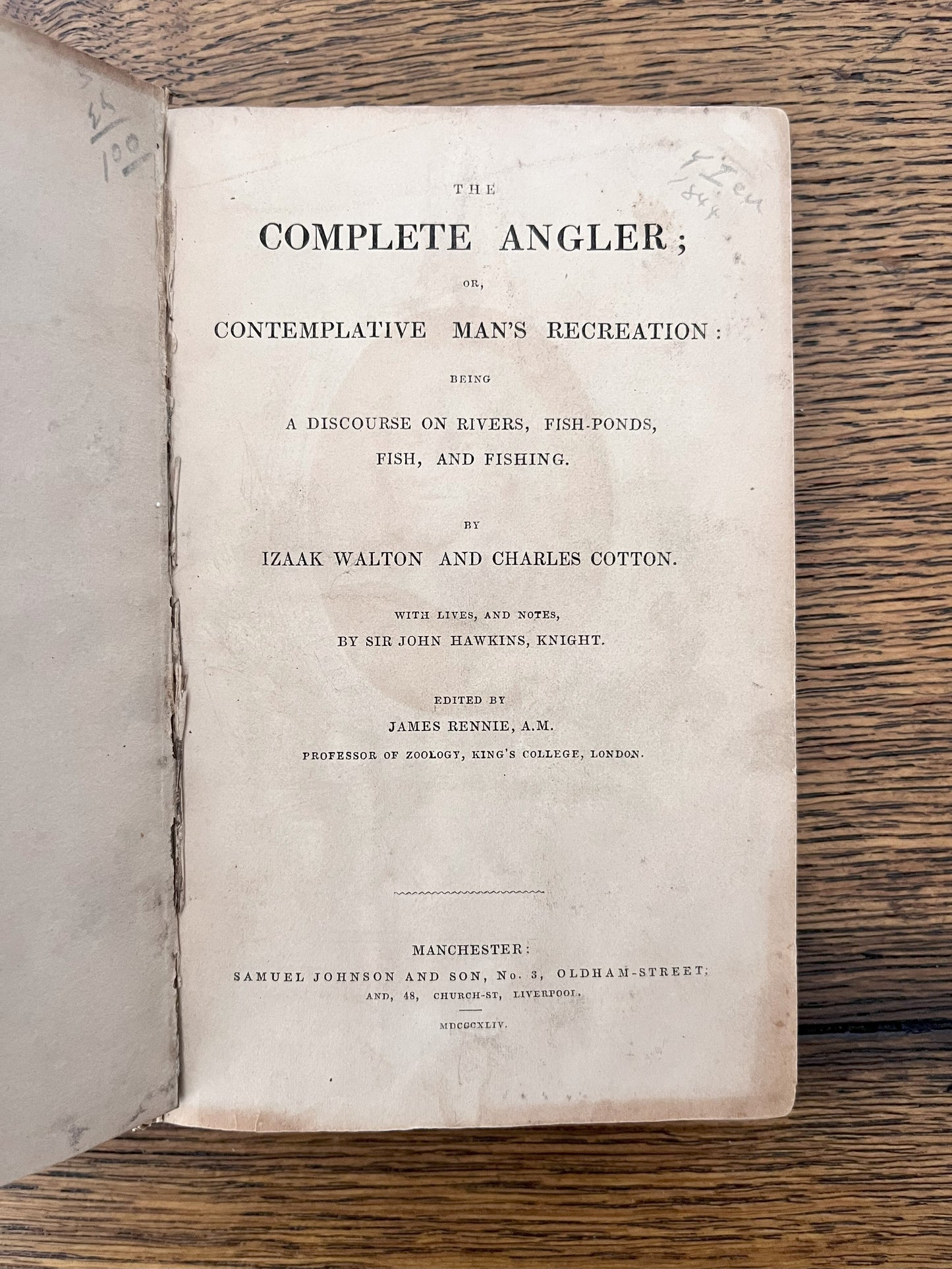 The Complete Angler (1844) by Izaak Walton