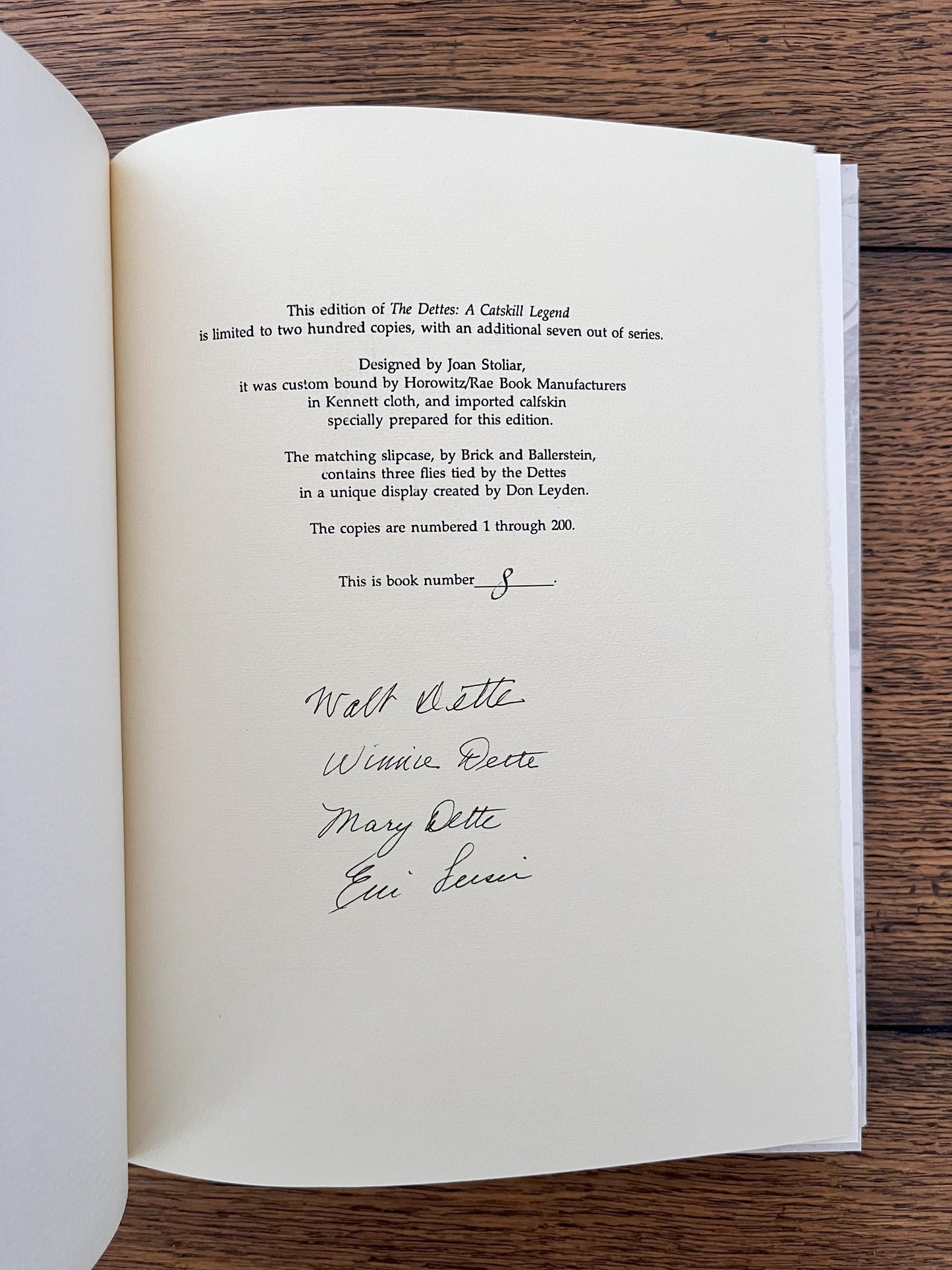 The Dettes - A Catskill Legend by Eric Leiser SIGNED by The Dettes