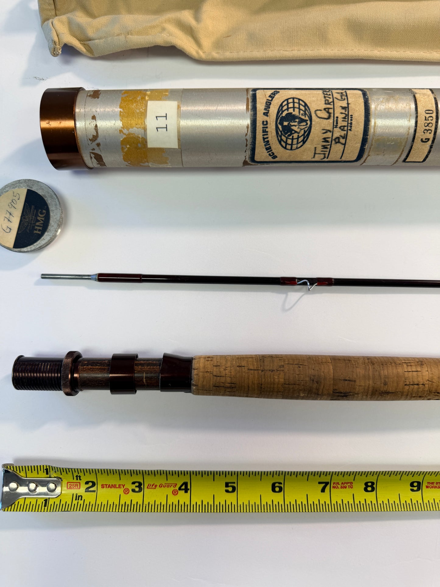 President Jimmy Carter's Scientific Anglers G3850 Fly Rod