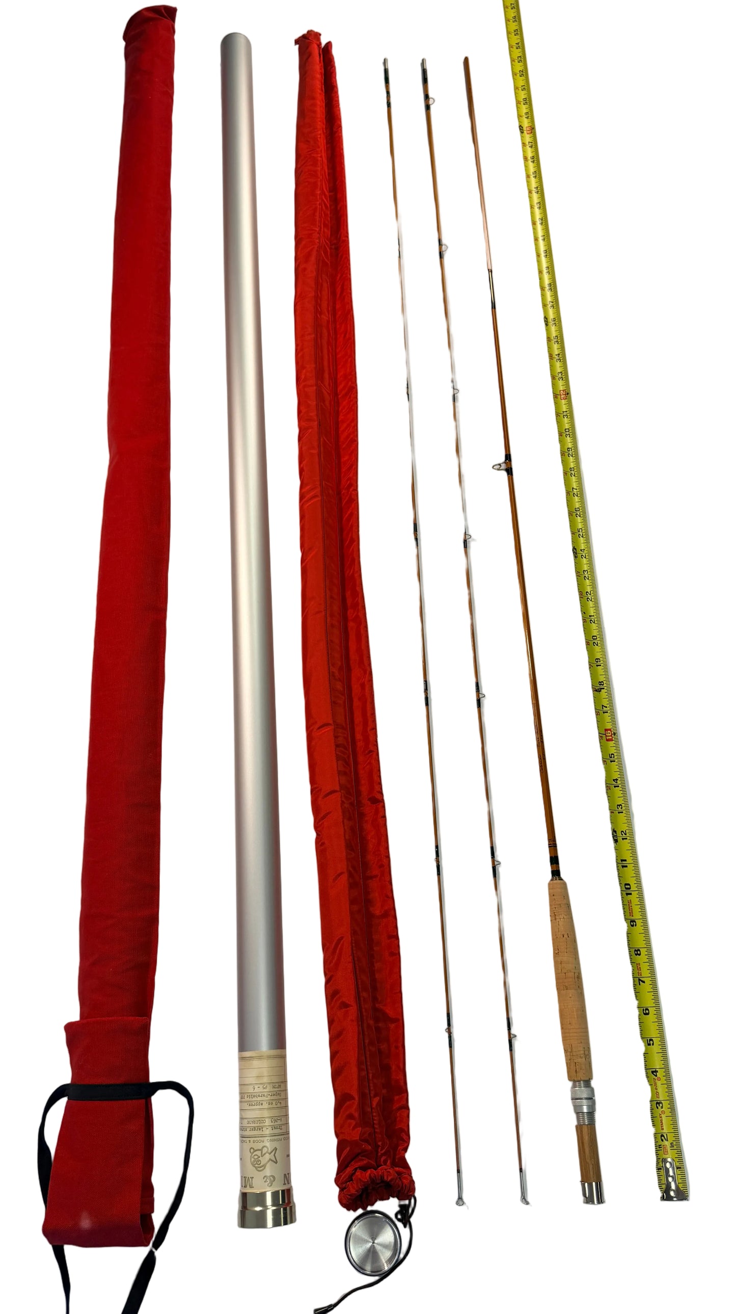 Pezon et Michel Super Parabolic Colorado 7'7" Bamboo Fly Rod with Extra Tip