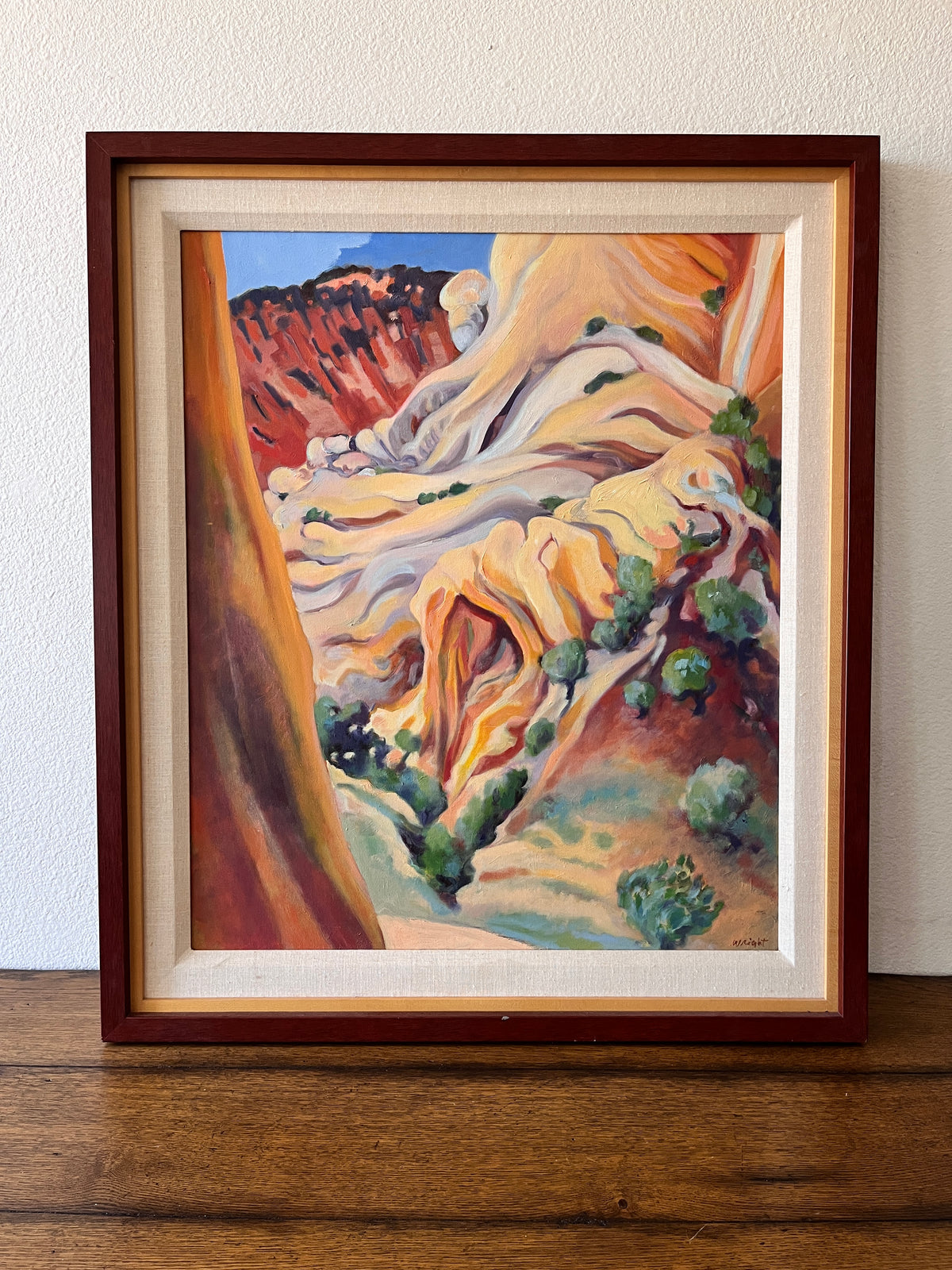 Canyon Scape Painting -- Wright