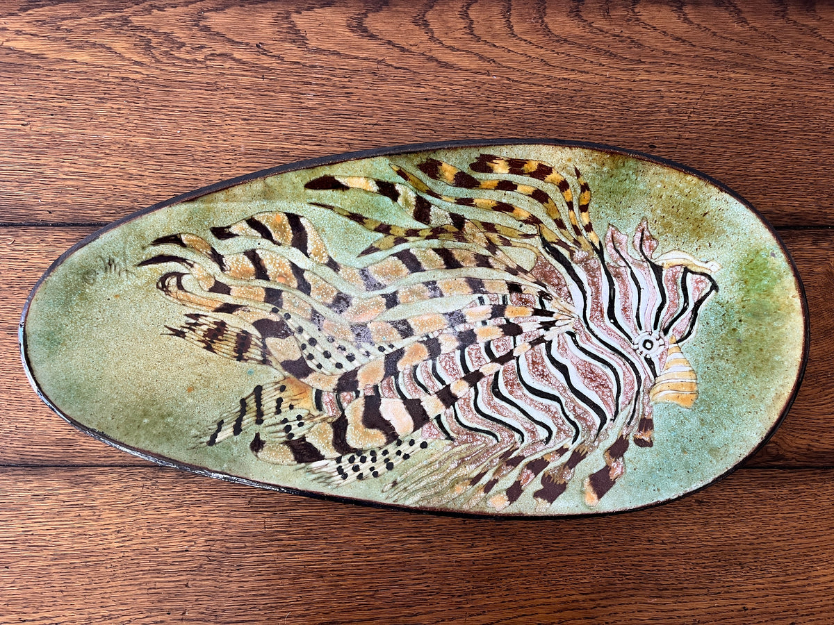 Mid-Century Modern Lionfish Platter