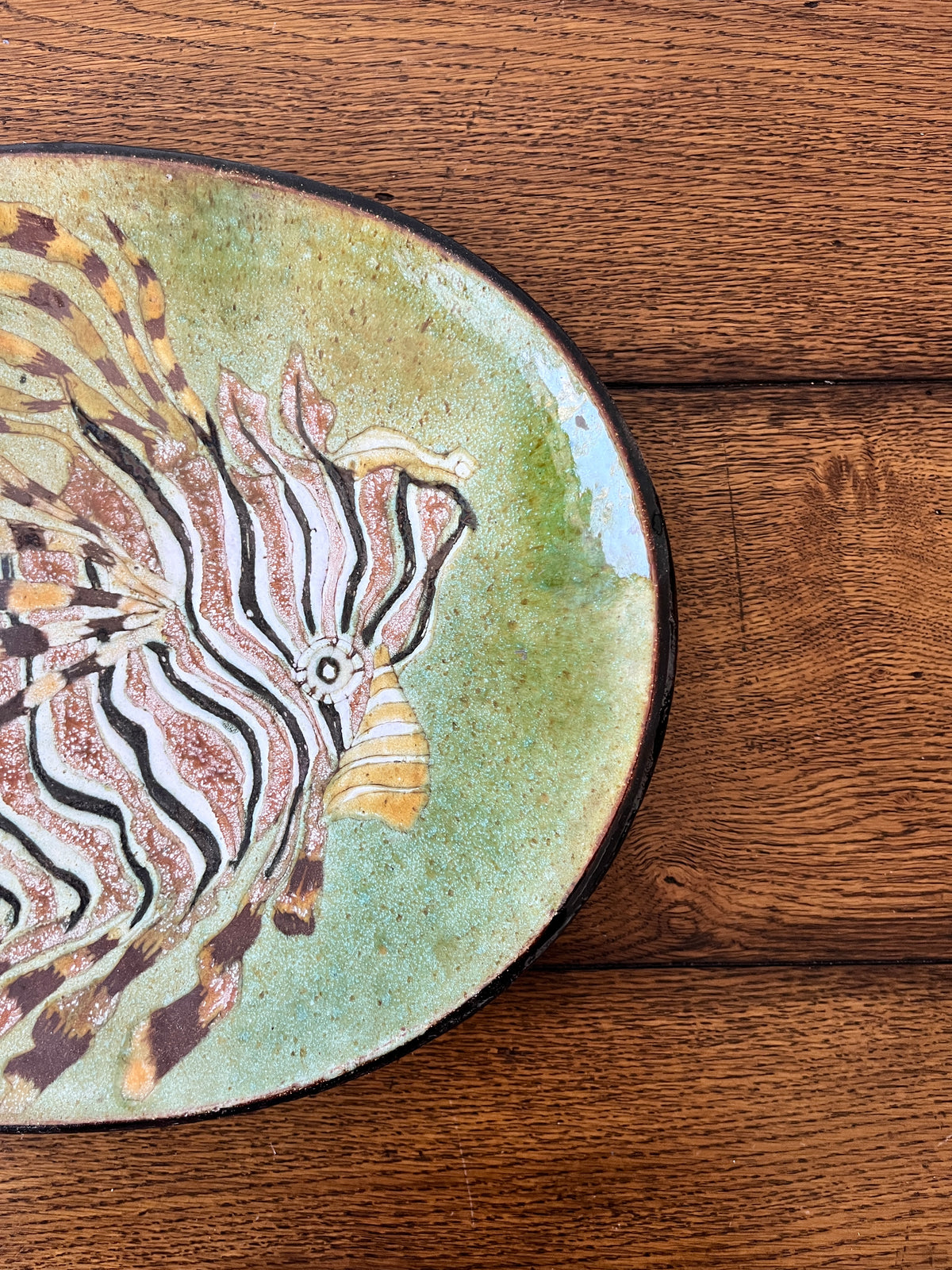 Mid-Century Modern Lionfish Platter