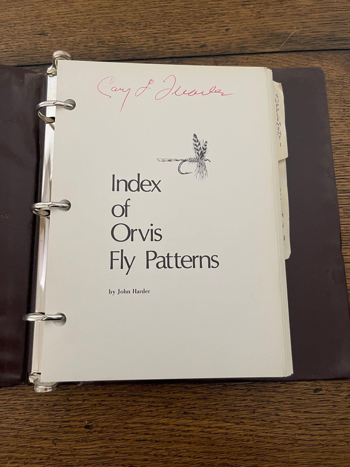 Index of Orvis Fly Patterns 1978