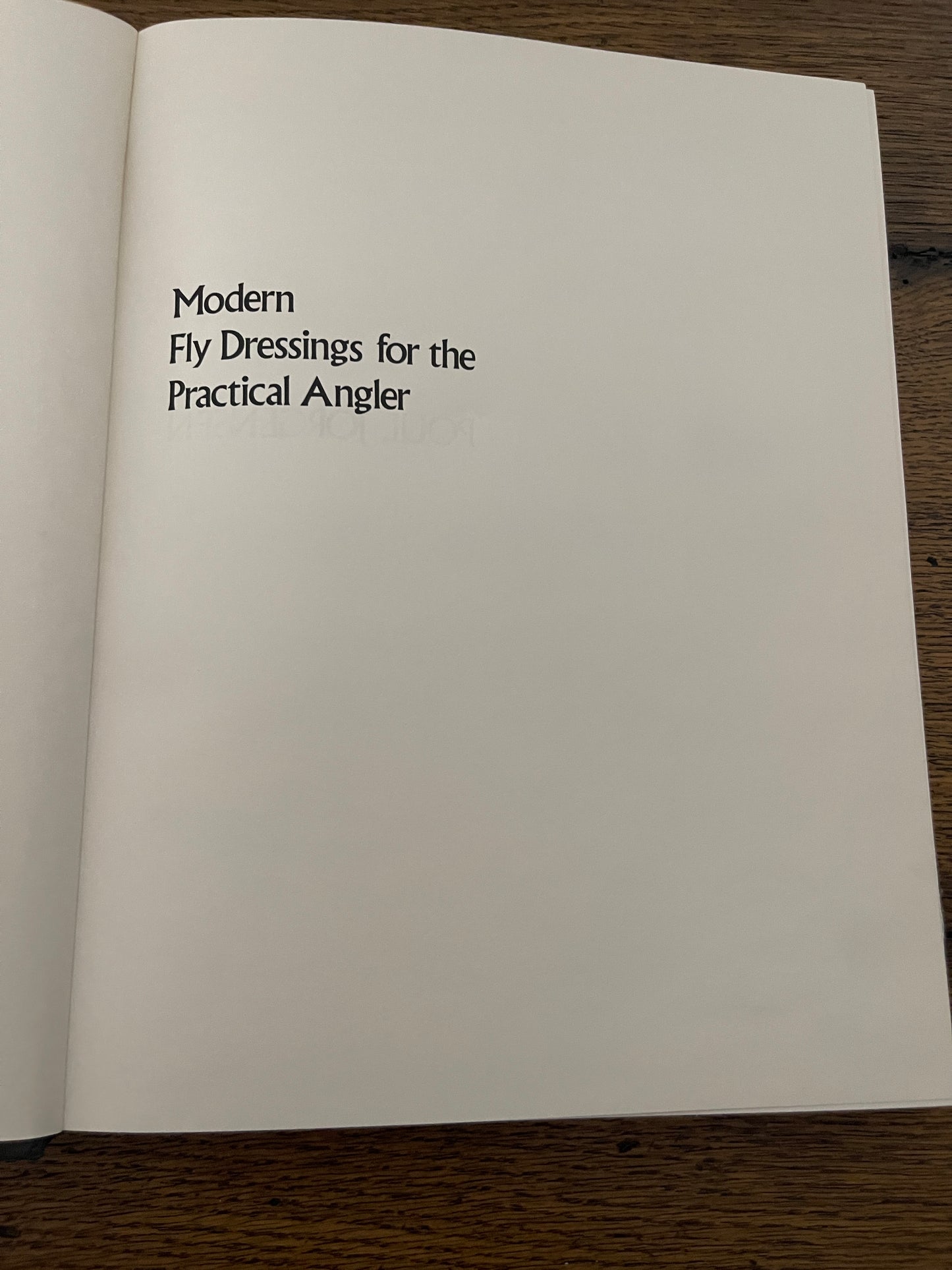 Modern Fly Dressings for the Practical Angler by Poul Jorgensen SIGNED
