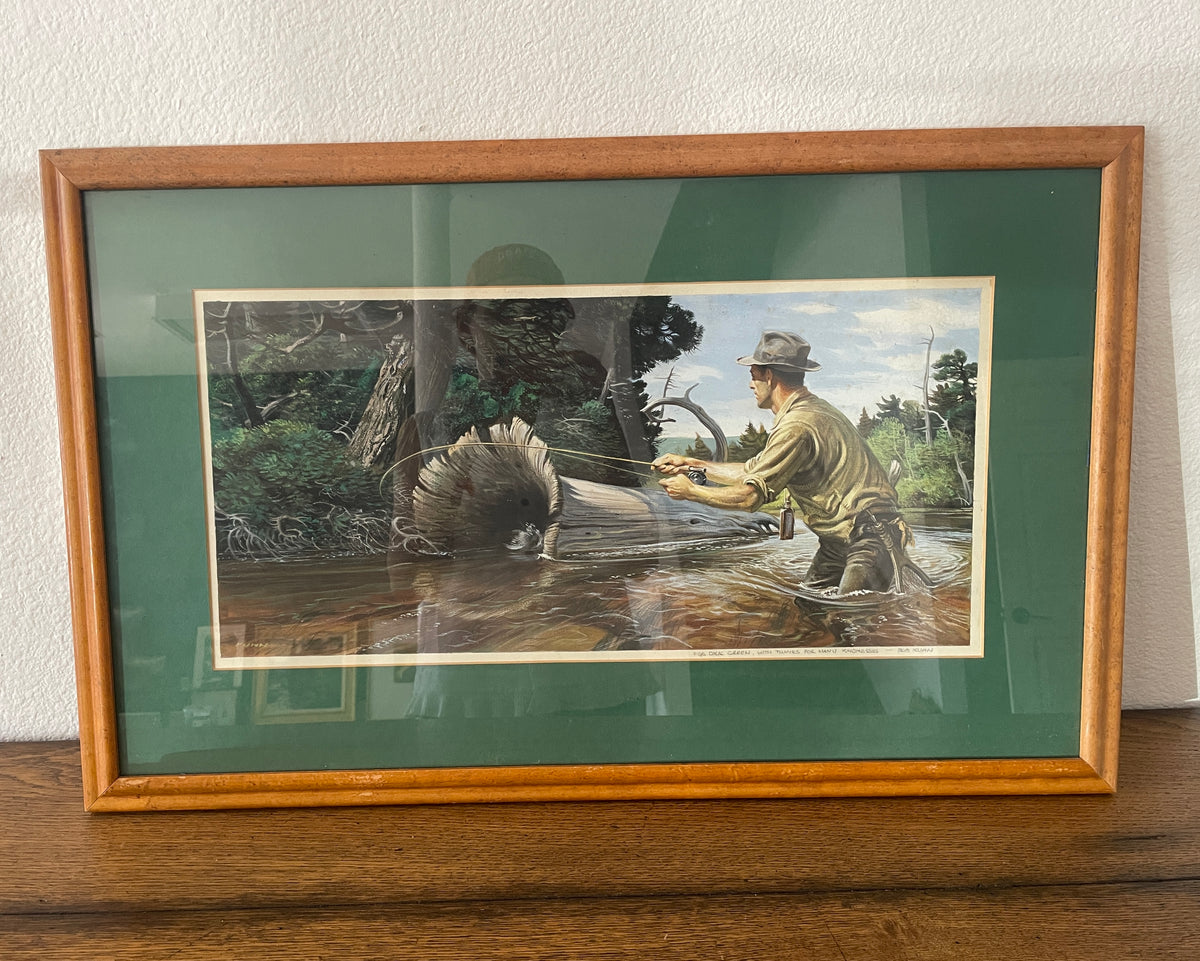 Original Fishing Painting by Bob Kuhn