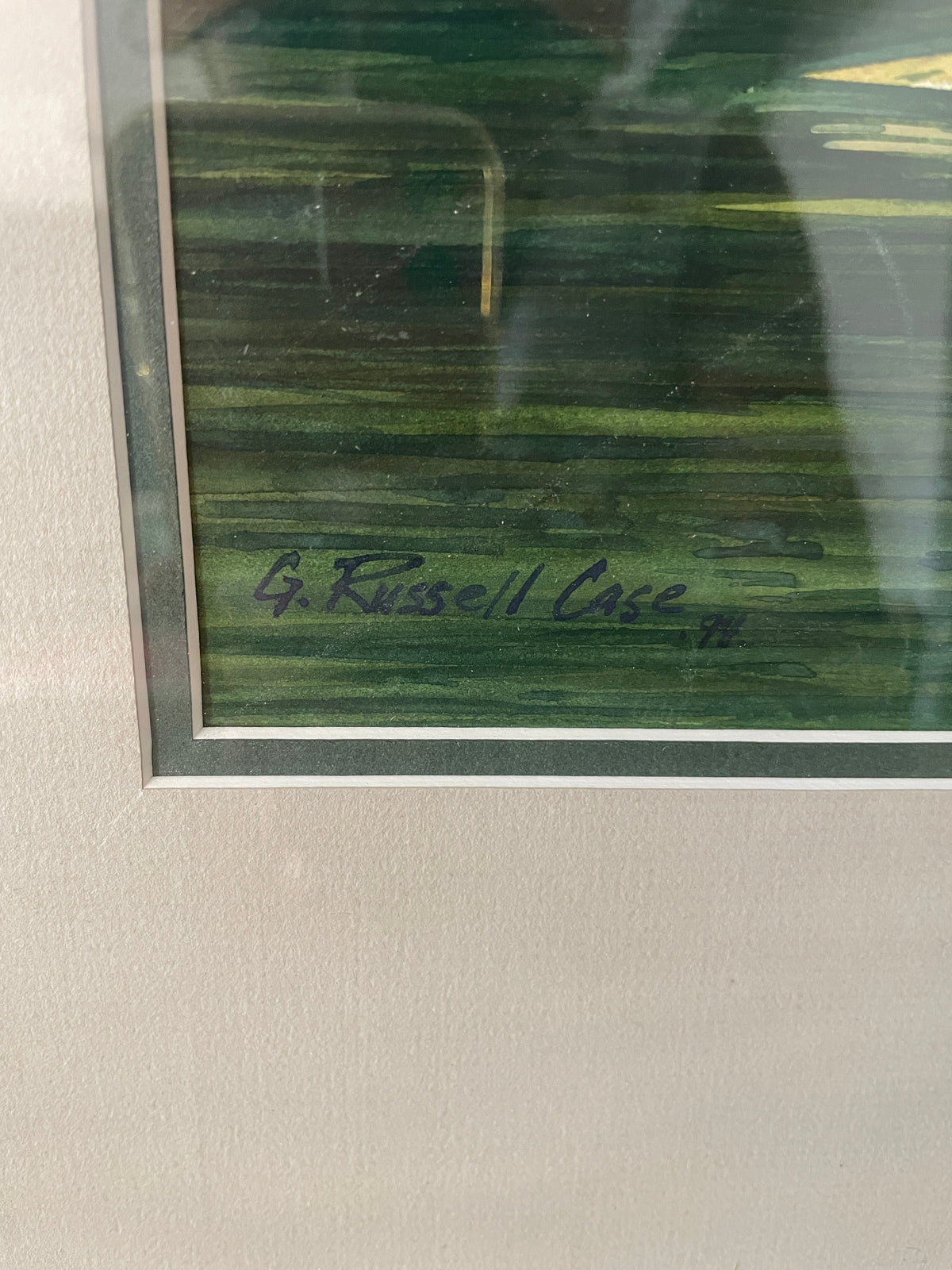 Original Watercolor by G Russell Case