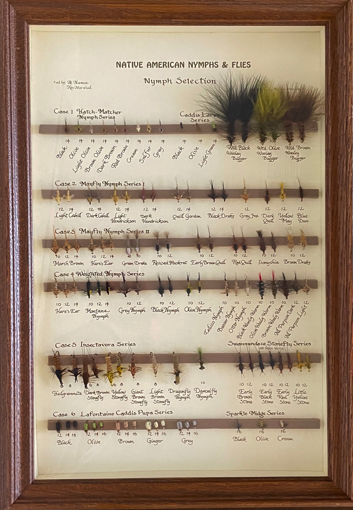 Native American Nymphs & Flies Frame