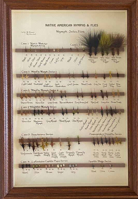 Native American Nymphs & Flies Frame