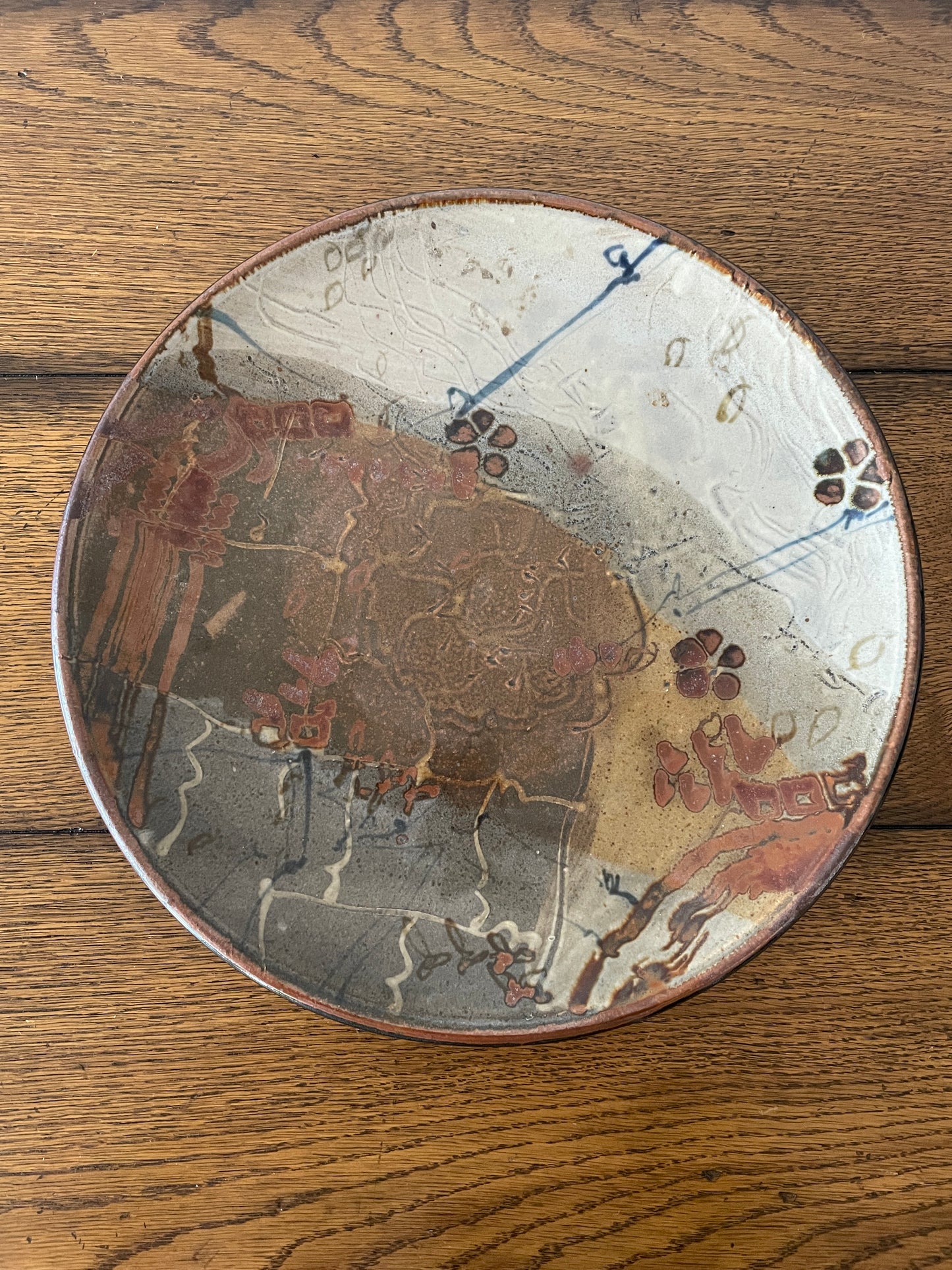 Plum Tree Pottery Large Plate by John Glick