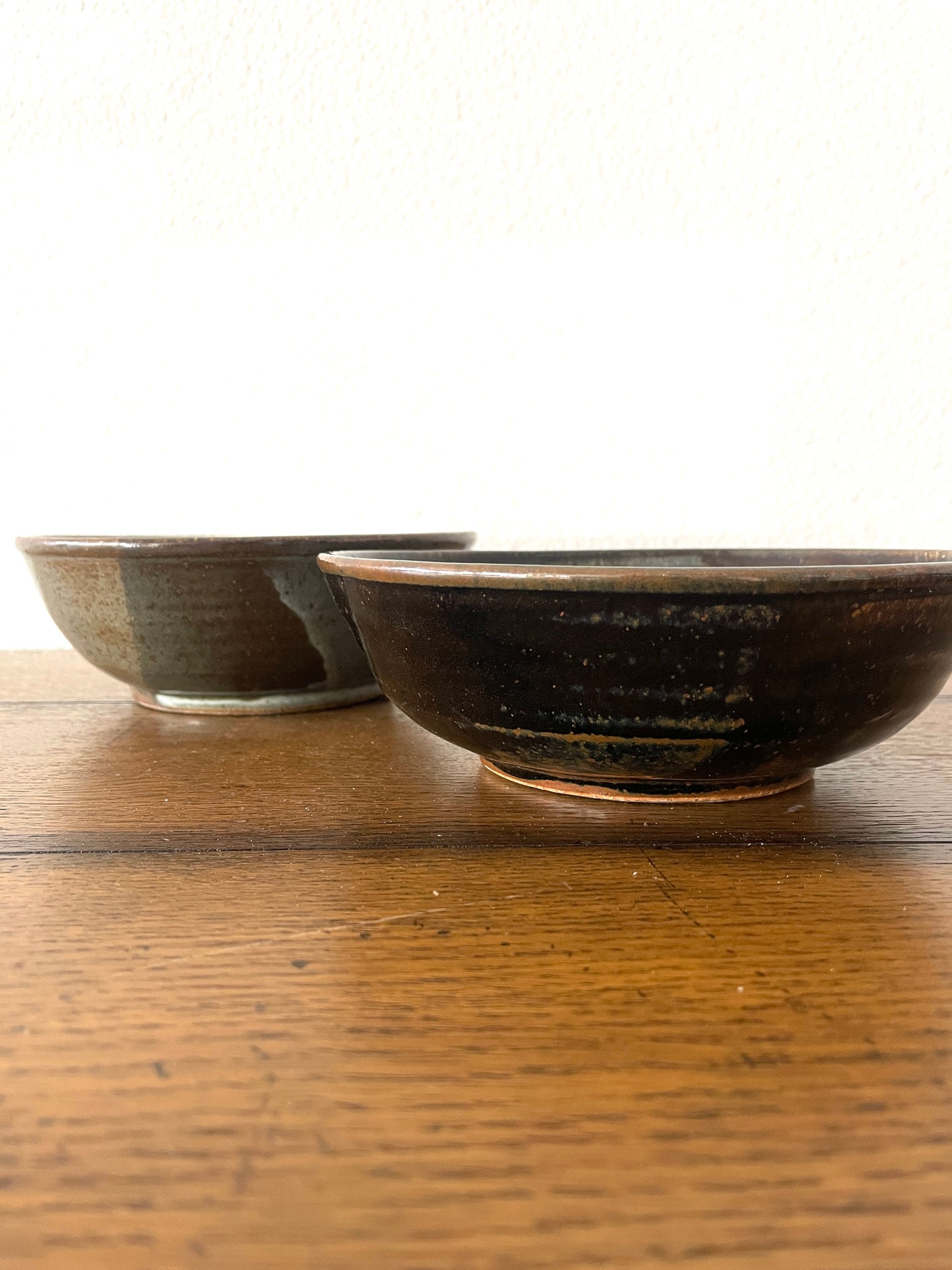 Plum Tree Pottery Soup Bowls by John Glick -- Set of 2