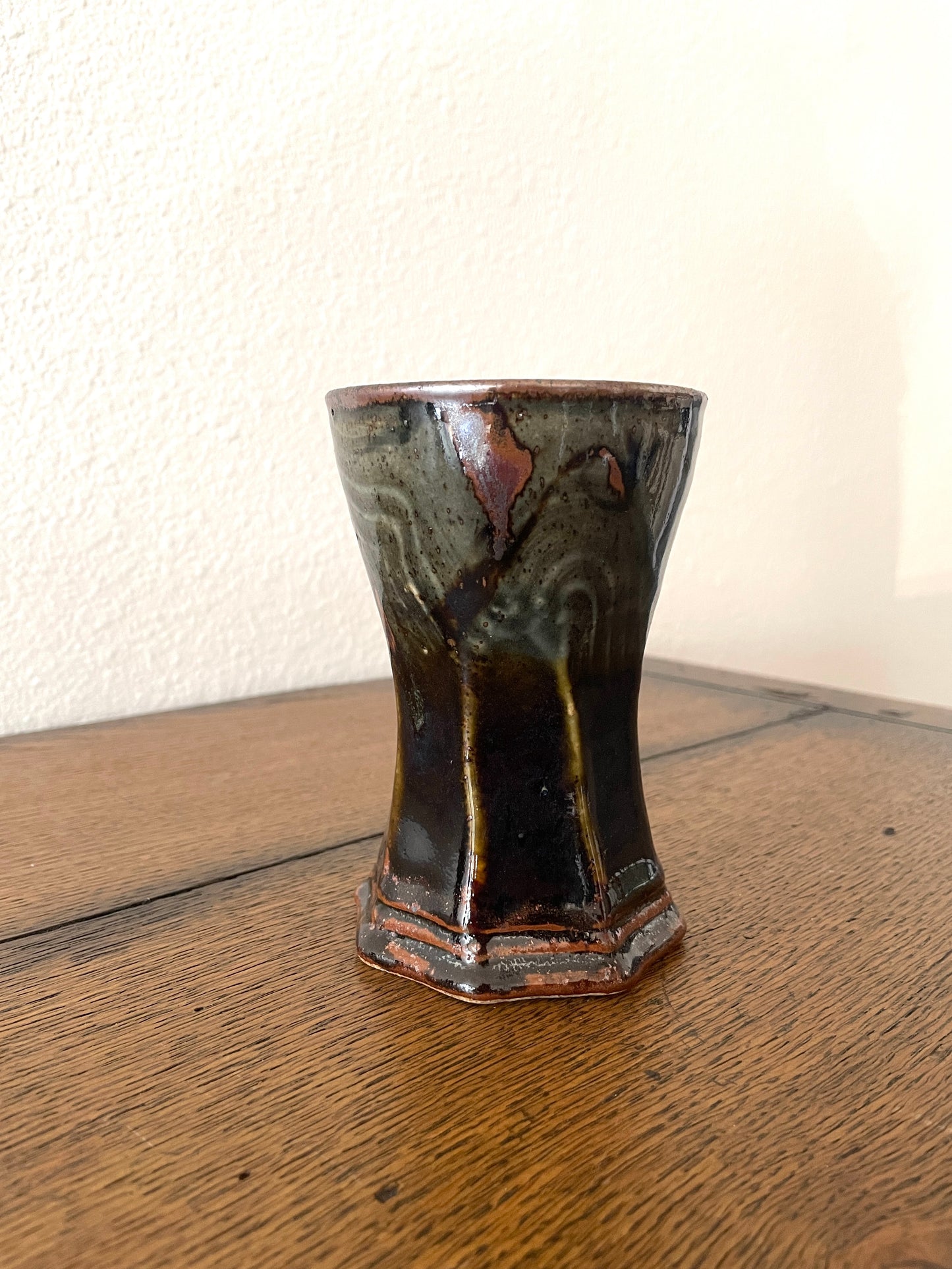 Plum Tree Pottery Goblets by John Glick -- Set of 4