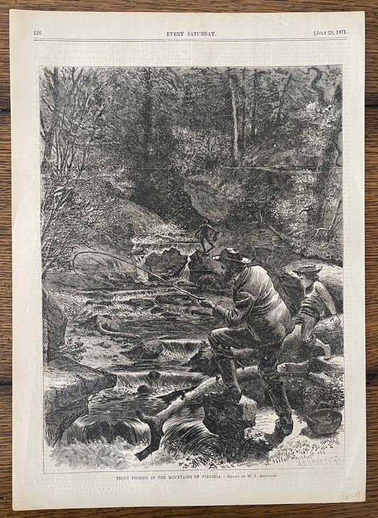 Trout Fishing in the Mountains of Virginia by W L Sheppard