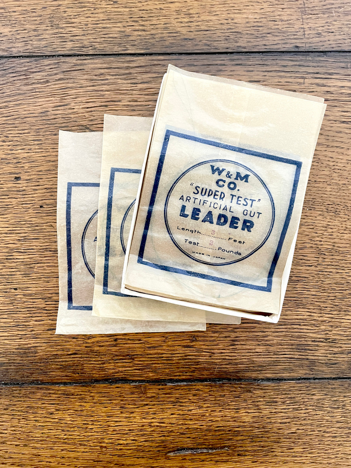 W & M Co. "Super Test" Artificial Gut Leader (8ct) 3' 2lb