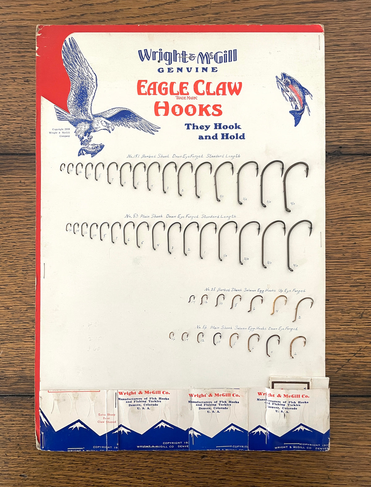 Wright & McGill Eagle Claw Hooks (6pc set)