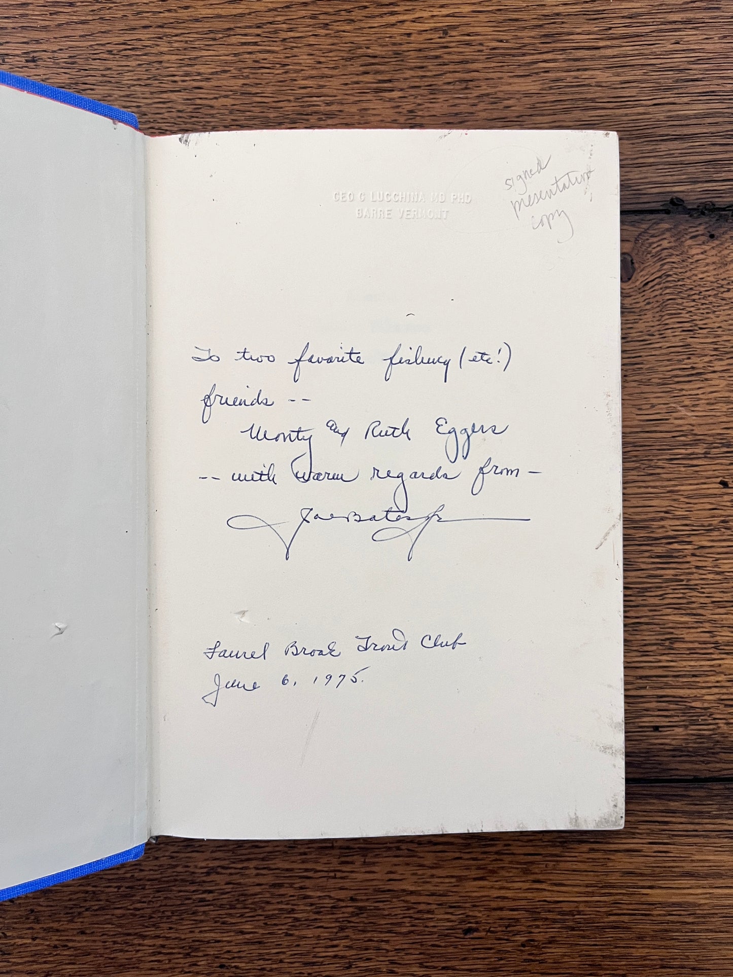 Atlantic Salmon Flies and Fishing by Joseph D. Bates, Jr. SIGNED