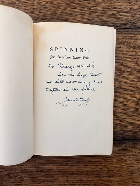 Spinning for American Game Fish by Joseph D. Bates, Jr. SIGNED