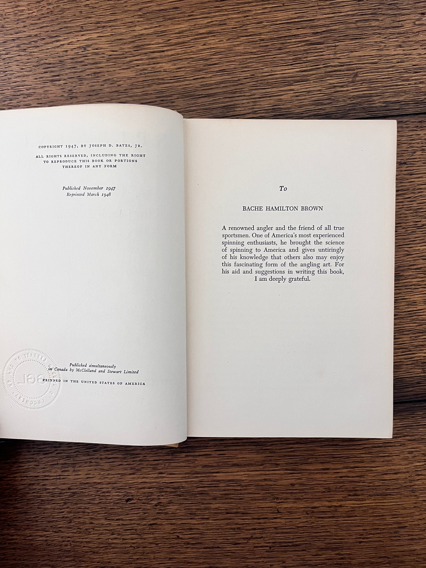 Spinning for American Game Fish by Joseph D. Bates, Jr. SIGNED