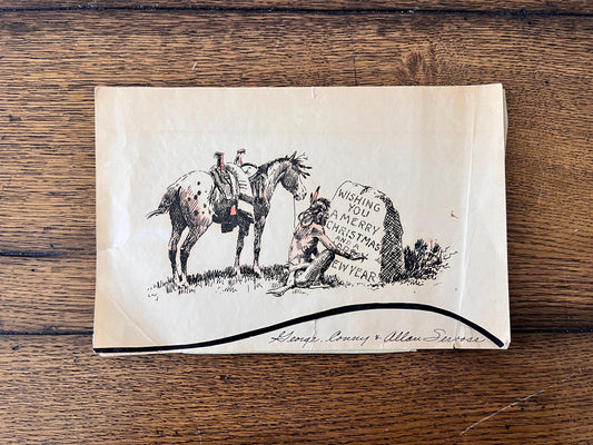 Christmas Card by Charles M Russell